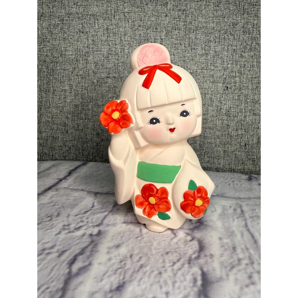 Geisha Girl MAIKO Japanese Bisque Porcelain Japan Vintage 60s‎ 70s 80s